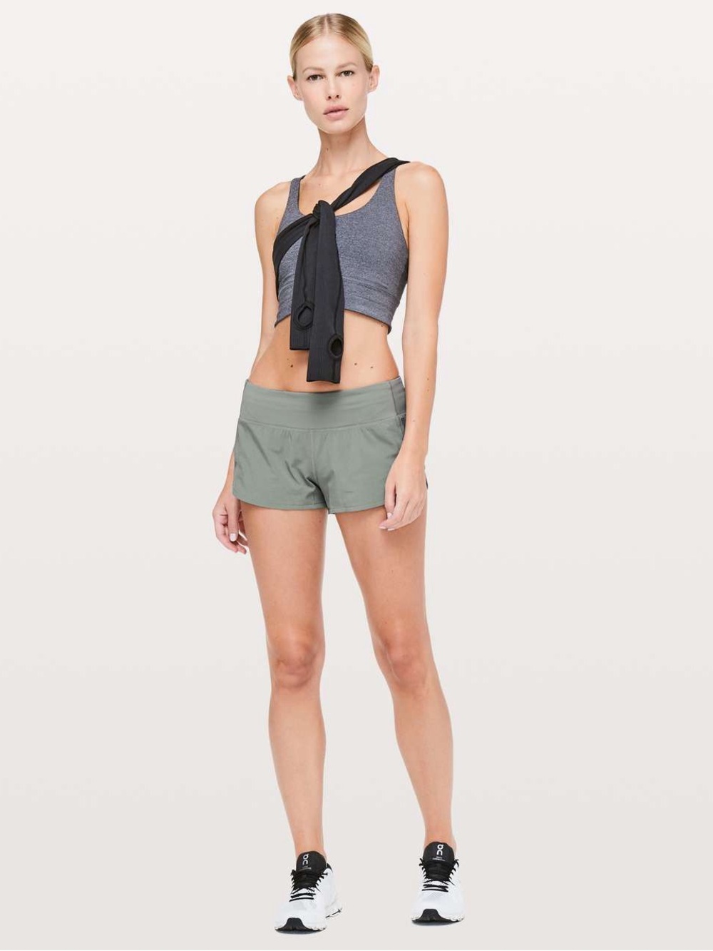 Lululemon | (sz 8) “Speed Up” Low Rise Shorts in “Misty Meadow”